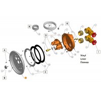 Лицевая декоративная деталь закладного узла против.Jet Swim 1200 Pahlen 121940/636009