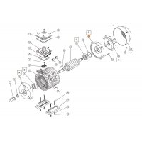 Крышка задняя эл.двигателя насоса противотока Jet Swim 2000 (4кВт) Pahlen (631294) нов.обр.