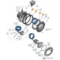 Фланец-кольцо прожектора с резиновыми прокладками и винтами Pahlen (633301)