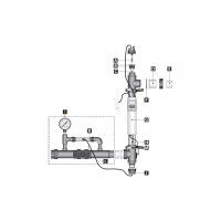 Эжектор с байпасом установки ултьтрафиолетовой Blue Lagoon Ozone UV-C 75000 (F990134/4800068)