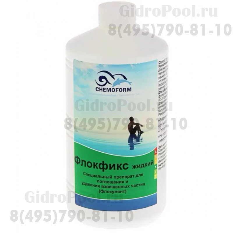 Флокфикс жидкий флокулянт 1л. Chemoform