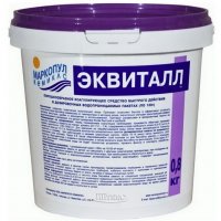 ЭКВИТАЛЛ быстрый коагулянт (порошок) ведро 0,8 кг /(1уп=12шт)