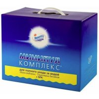 МИНИПУЛ КОМПЛЕКС для полного ухода за водой в бассейнах до 30 м³ коробка 5,5кг /(1уп=2шт)