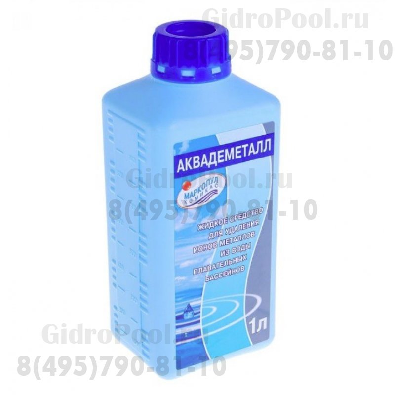 АКВАДЕМЕТАЛЛ, удаление ионов металлов, гель флакон 1л /(1уп=14шт)