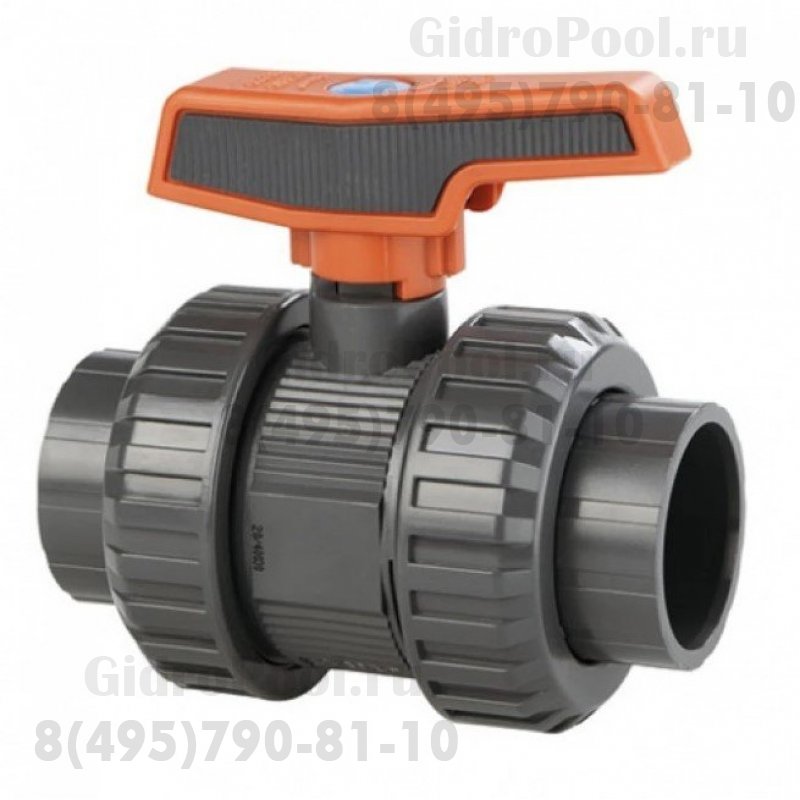 Шаровый кран ПВХ Ø 40 1,6 Мпа