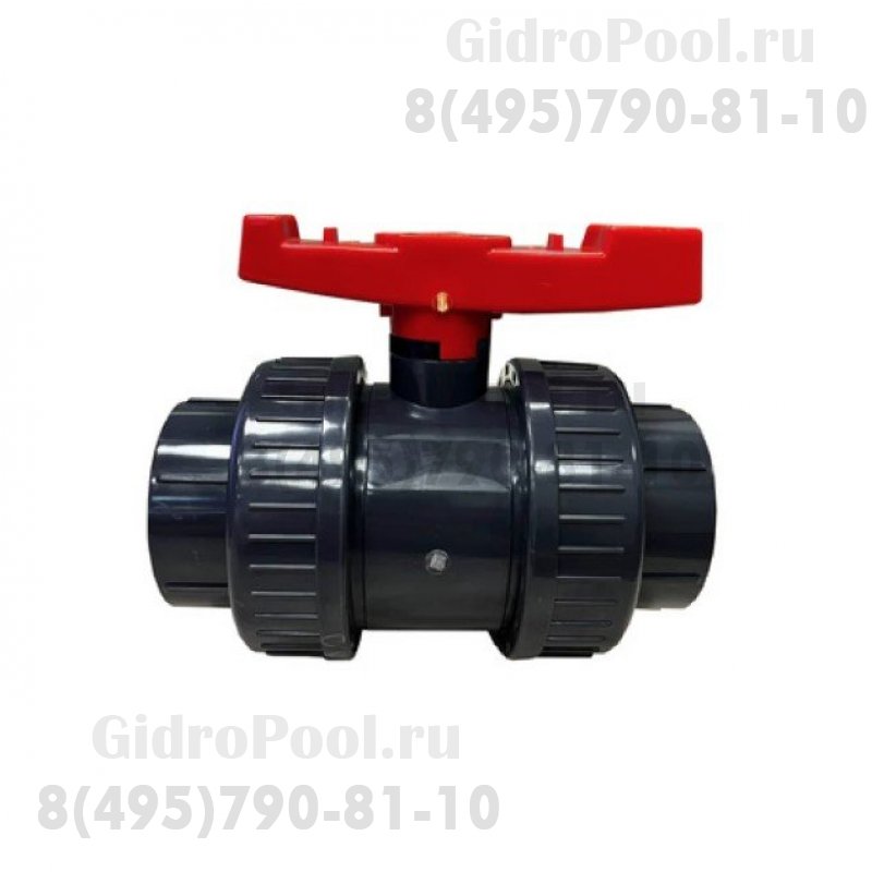 Шаровый кран ПВХ 1,6 МПа d_ 75