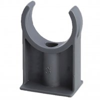 Держатель трубн. ПВХ высокий_d40мм,без клипсы