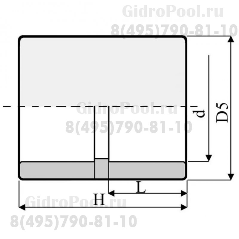 Муфта ПВХ 1,0 МПа d_ 90