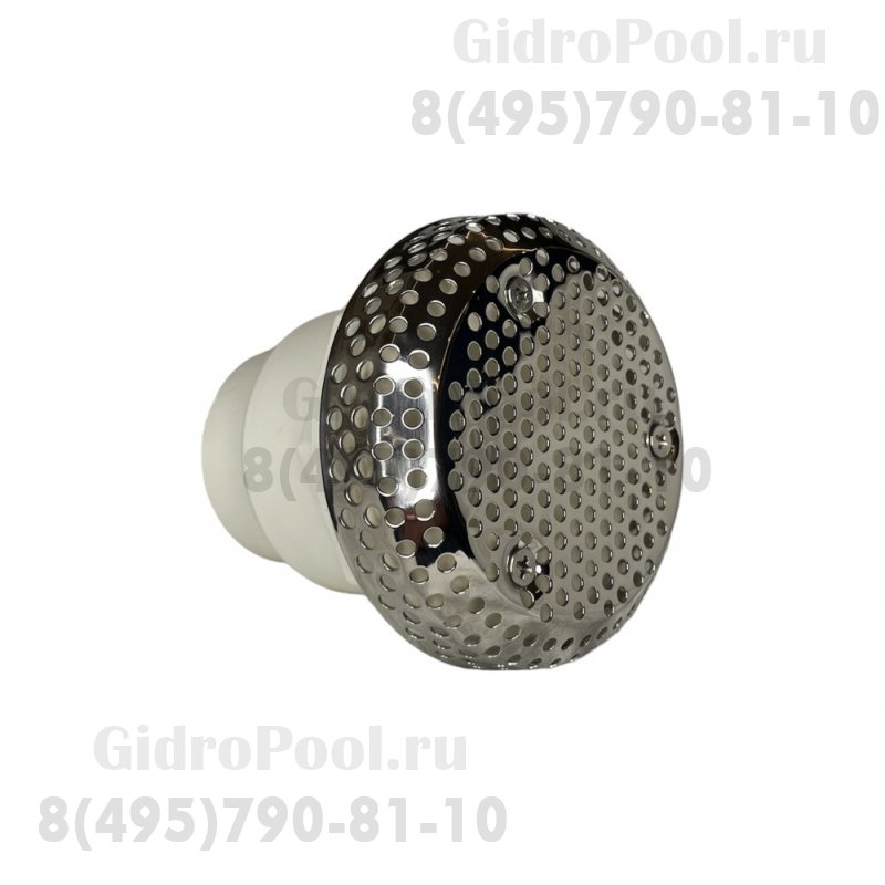 Желоб водозабора (универсал, накладка нерж.ст) 50мм F-04C-50