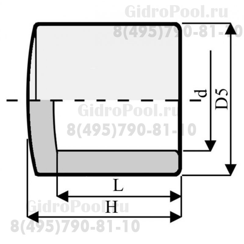 Заглушка ПВХ 1,0 МПа d_200мм