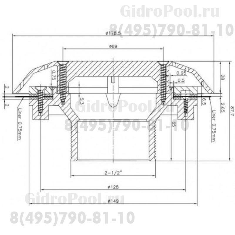 Желоб водозабора (универ.) Kripsol BAL.B