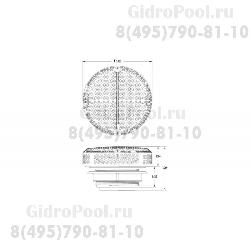 Желоб водозабора (плитка) Waterway (640-3570S V)