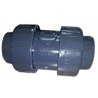 Обрат.клапан 2-х муфтовый подпружиненный ПВХ 1,0 МПа d_90