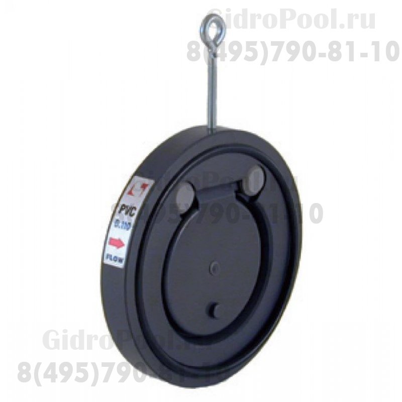 Обратный клапан язычковый без фланцев ПВХ 1,0 МПа, d_140