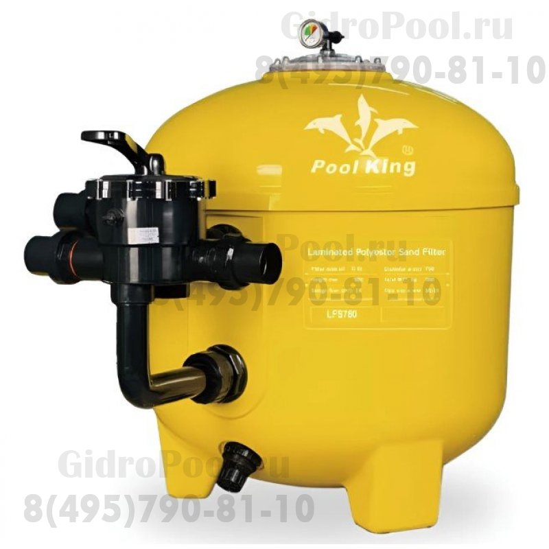 Фильтр песочный ламинированный Д. 900мм, 32м³/час, бок. подкл. 2