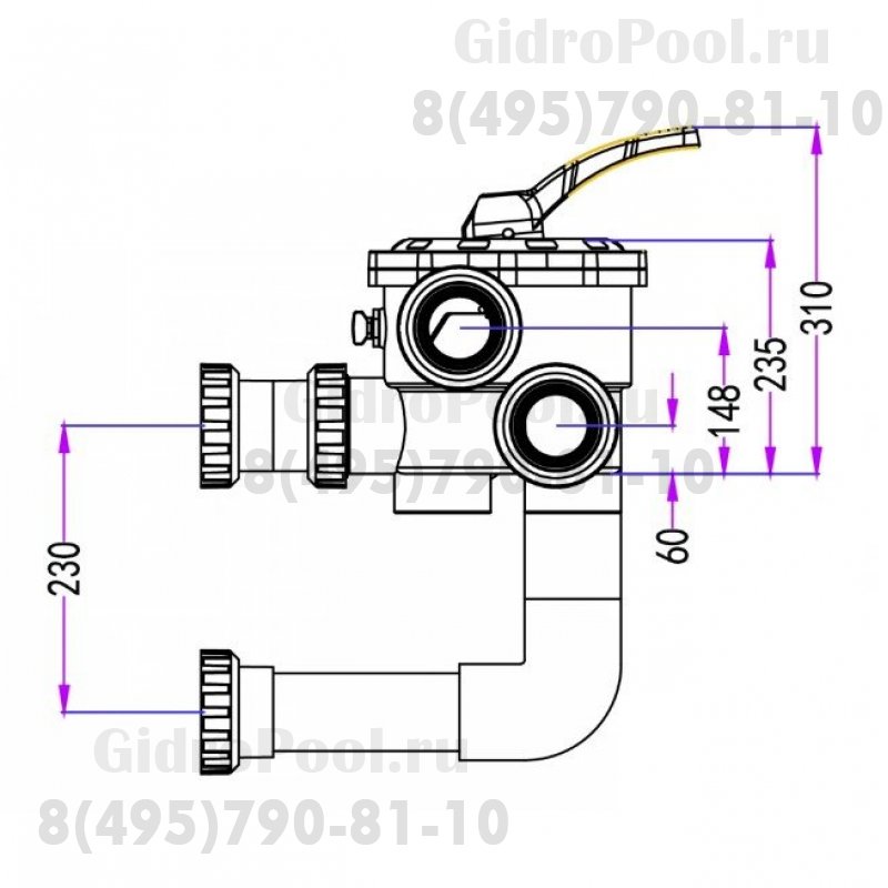 Боковой вентиль 2,5