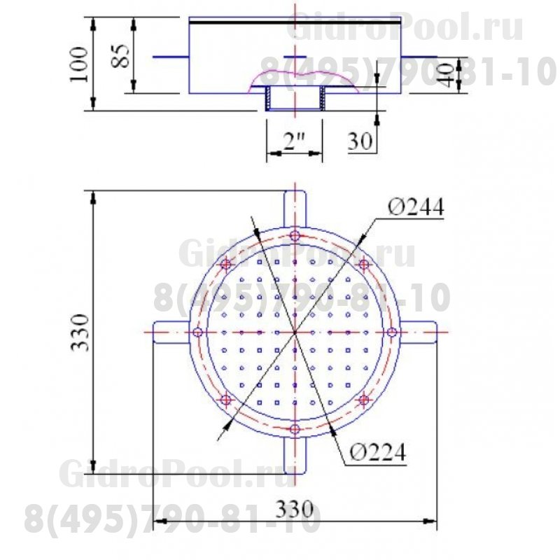 Компрессор низкого давления (315/190 м3/ч, 2,2 кВт, 380В) HSC0315-1MT221-6