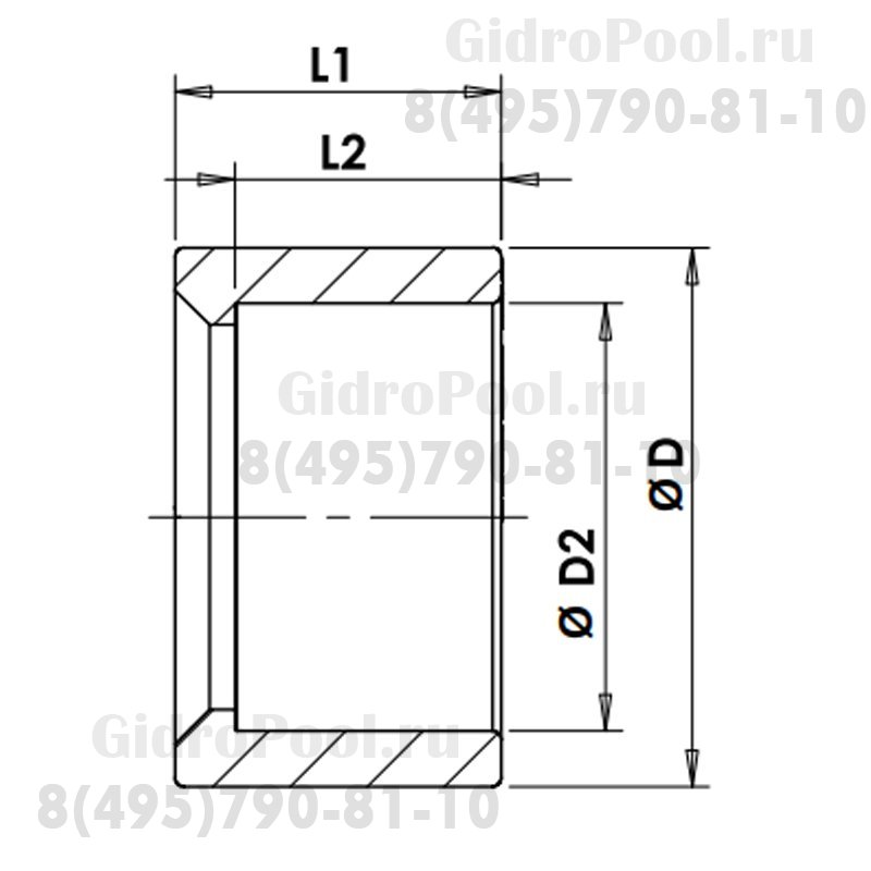 Патрубок Nozbart 125-90 папа 125мм