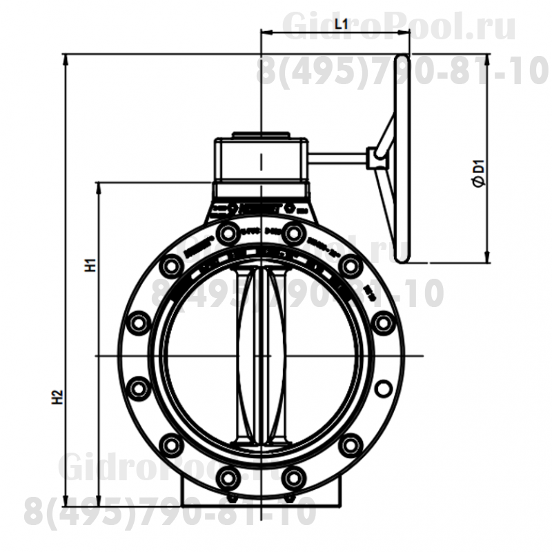 Дроссельная заслонка Nozbart DIM-113 с фланцем 110мм