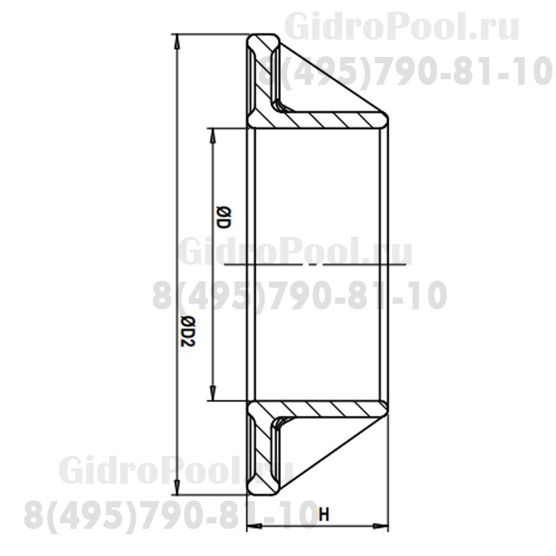 Фланец стеновой Nozbart FBG-050  50мм