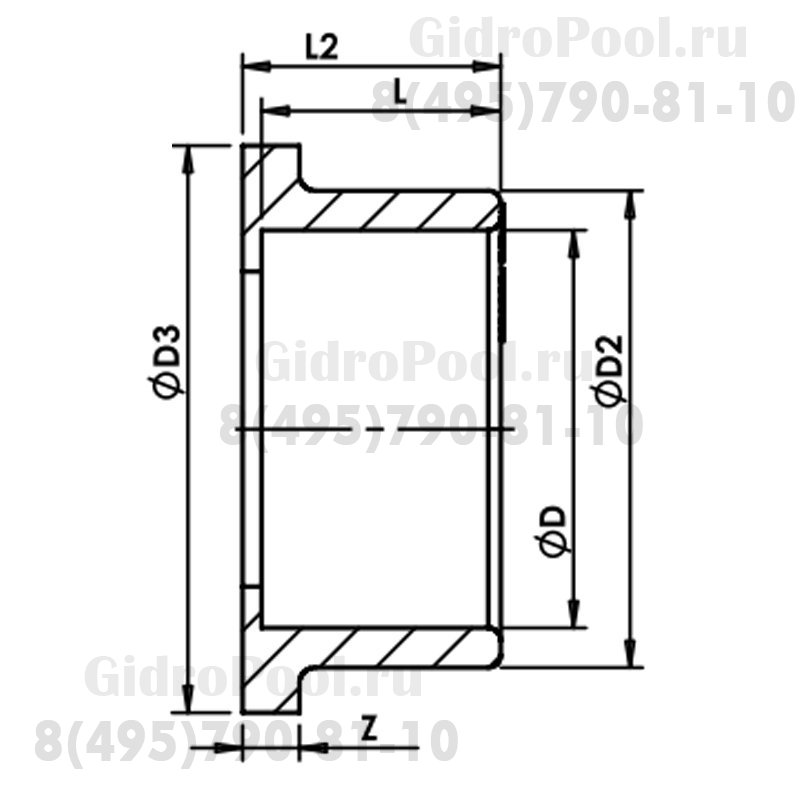 Бурт под фланец Nozbart FKL-020  20мм