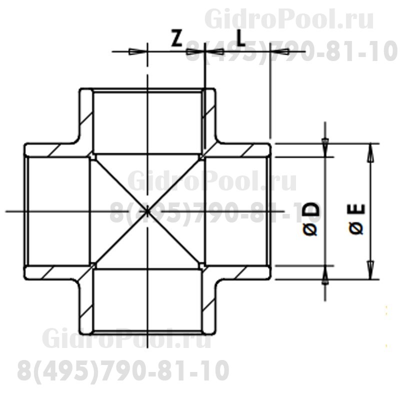 Крестовина Nozbart FKR-025  25мм