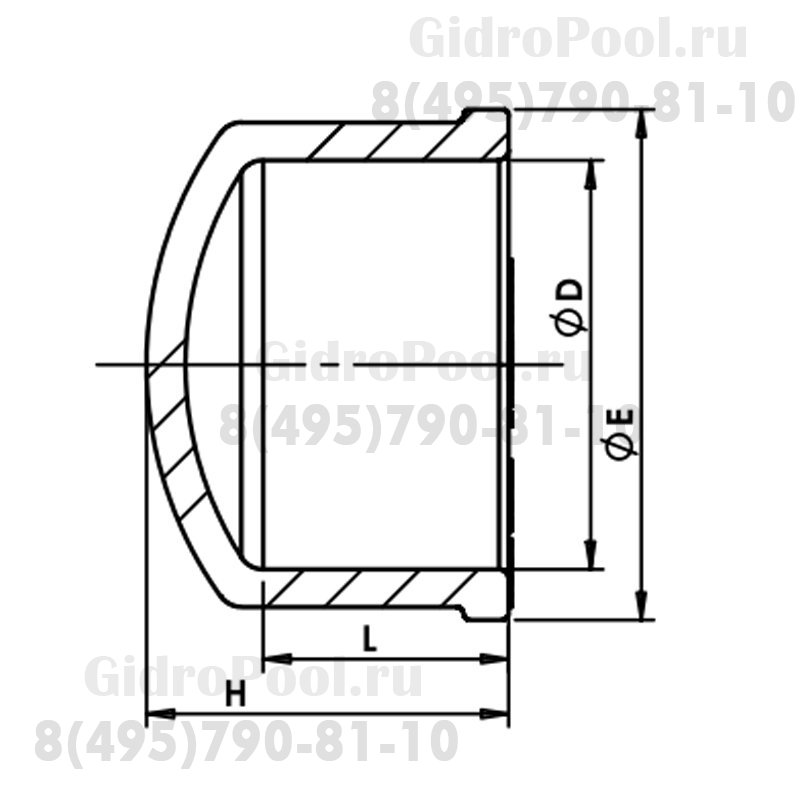 Заглушка Nozbart FKT-020  20мм