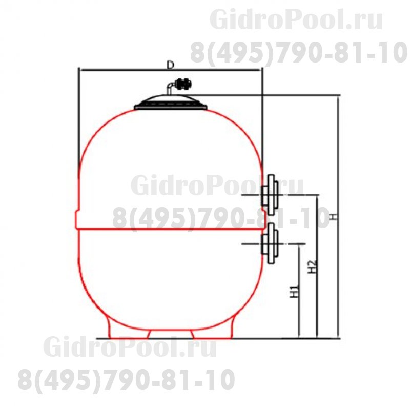 Песочный фильтр Nozbart FLO-105 43м<sup>3</sup>/час