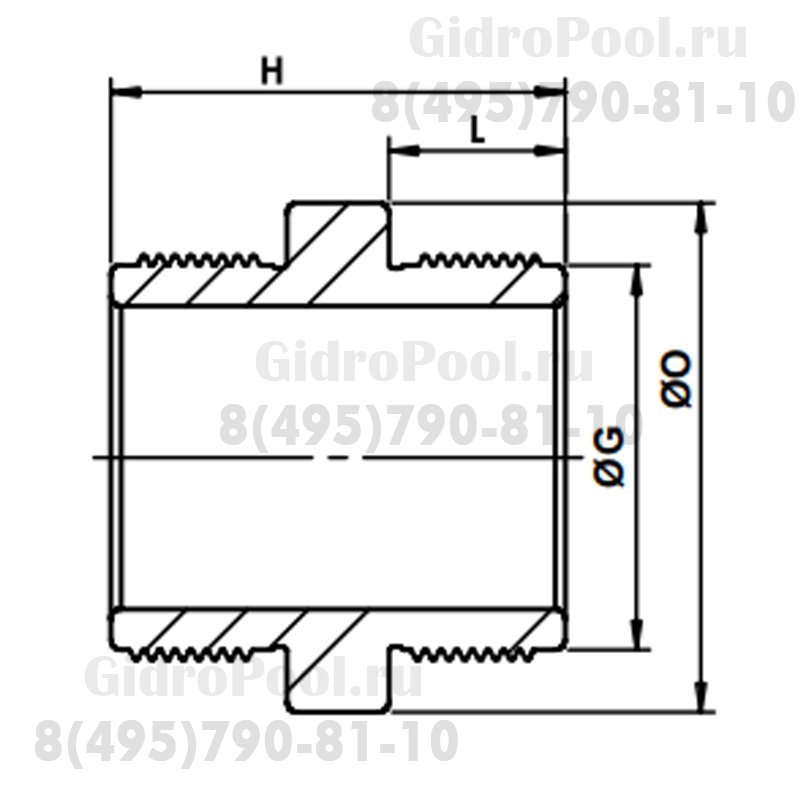 Ниппель Nozbart FNP-020  20мм 1/2дюйм.