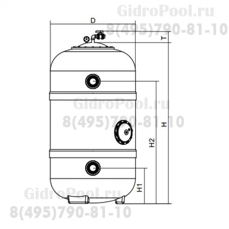 Песочно-угольный фильтр Nozbart LMG-063 12м<sup>3</sup>/час