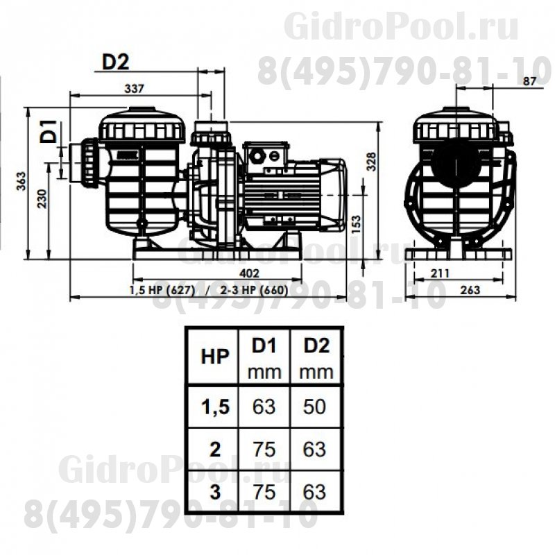 Nozbart PM-018 однофазный