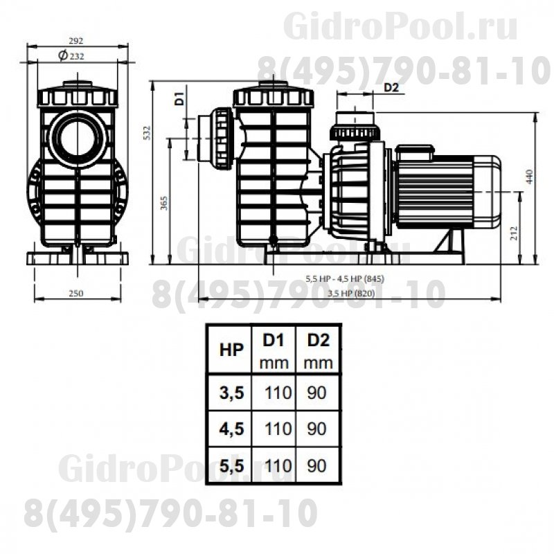 Nozbart PT-035S трехфазный