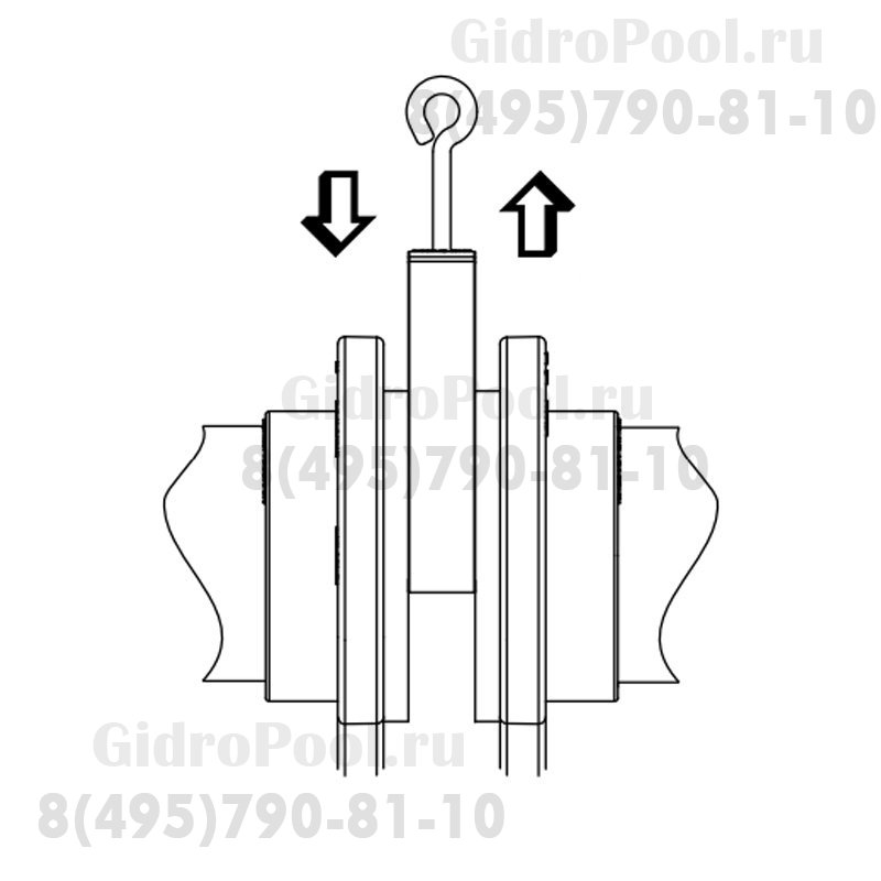 Обратный клапан Nozbart TCC-090 лепестковый  90мм 