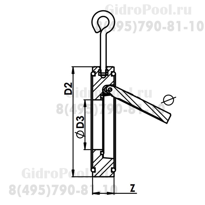 Обратный клапан Nozbart TCC-090 лепестковый  90мм 